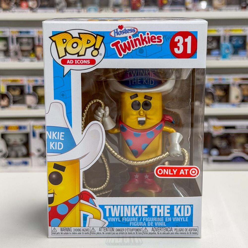 Funko Pop Ad Icons Twinkie the Kid Metallic Target 31 Snack Mascot Vinyl Figure